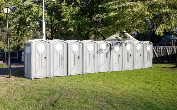 we provide regular cleaning and maintenance services throughout the duration of your event to ensure that our special event porta potties remain clean and sanitary